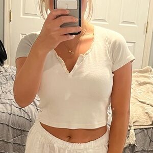 White brandy Melville top